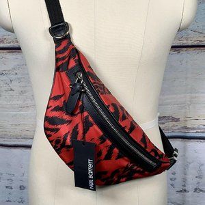 Neil Barrett Belt Bum Bag Red Black NWT RARE